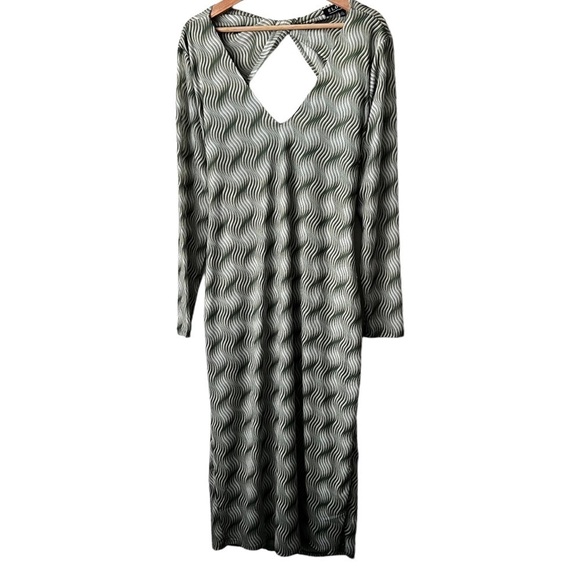 Eloquii new with tags 🏷️Green Mesh Twist Back Dress Size:18 - Picture 7 of 15